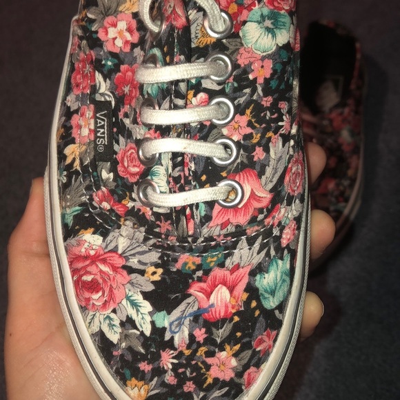 Floral Print Vans size 7 - Picture 3 of 3